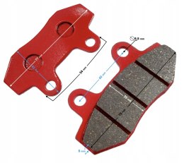 KLOCKI HAMULCOWE PRZEDNIE DO SKUTERA ORLANDO Martinelli