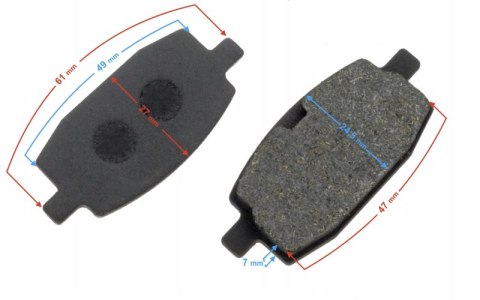 KLOCKI HAMULCOWE PRZEDNIE DO SKUTERA VAPOR Martinelli