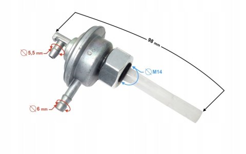 KRANIK PALIWA DO SKUTERA CHALLANGER 2 Martinelli