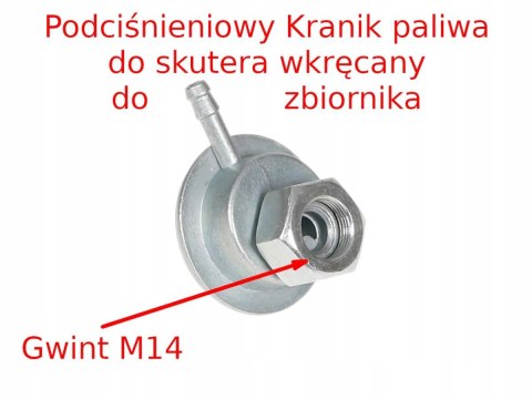 KRANIK PALIWA DO SKUTERA CHALLANGER 2 Martinelli