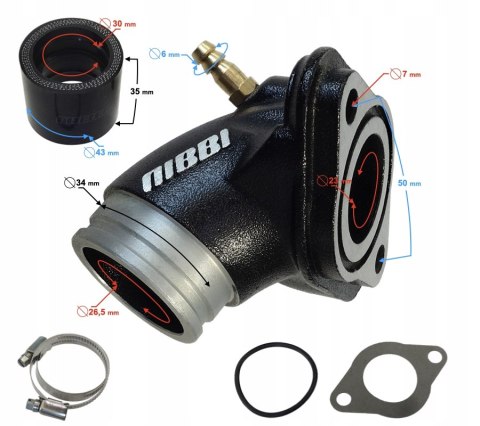 KRÓCIEC SSĄCY GAŹNIKA NIBBI RS26MM 23MM Martinelli