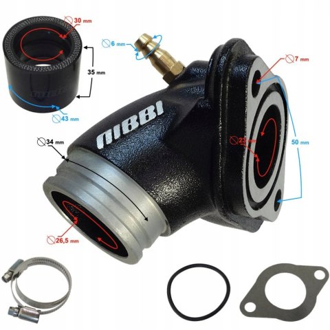 KRÓCIEC SSĄCY GAŹNIKA NIBBI RS26MM 23MM Martinelli