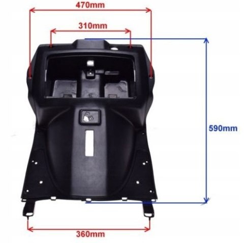 OBUDOWA OSŁONA VIN KOLAN FONERO QUANTUM SOWA RXL ROMET KINGWAY