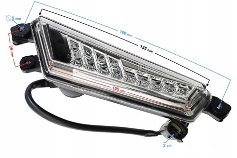 PRZEDNI KIERUNKOWSKAZ LEWY DO HISUN TACTIC 550 Martinelli