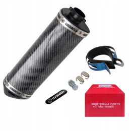 TŁUMIK SPORTOWY UNIWERSALNY CARBON MOTOCYKL SKUTER Martinelli