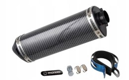 TŁUMIK SPORTOWY UNIWERSALNY CARBON MOTOCYKL SKUTER Martinelli