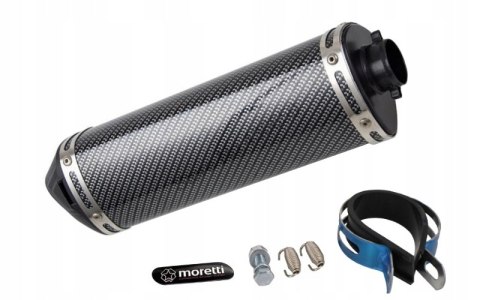 TŁUMIK SPORTOWY UNIWERSALNY CARBON MOTOCYKL SKUTER Martinelli