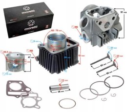 CYLINDER I GŁOWICA 80CC MORETTI MOTOROWER QUAD ATV Martinelli