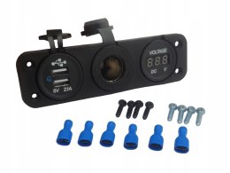 GNIAZDO ZAPALNICZKI 12V USB 2.1A WOLTOMIERZ Martinelli