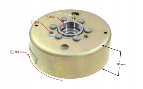 KOŁO MAGNESOWE MAGNETO 2T SKUTER BARTON ROMET Martinelli
