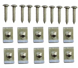 MOCOWANIE PLASTIKÓW OWIEWEK BLASZKA WKRĘT x10 Martinelli