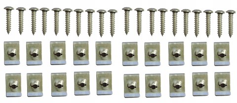 MOCOWANIE PLASTIKÓW OWIEWEK BLASZKA WKRĘT x20 Martinelli